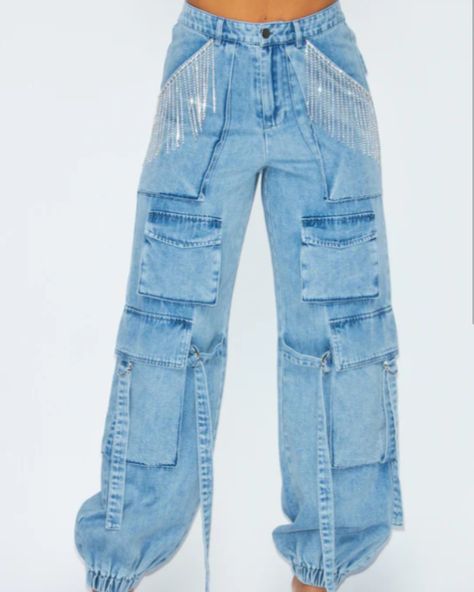 Women’s Rhinestone Fringe Cargo Denim Jogger Jeans Pants 😻 Orders yours via ww.elledior.com We have women sizes S-M-L . . . . . #elledior #denimjeans #jeanpants #rhinstonejeans #highwaistedjeans #highwaist #cargopants #cargopockets #elasticskinnyjeans #skinnyjeans #hotanddelicious #fringepants #fringejeans #urbanstyle Fringe Pants, Fringe Jeans, Rhinestone Fringe, Denim Joggers, Cargo Jeans, Jogger Jeans, Urban Fashion, High Waist Jeans, Cargo Pants