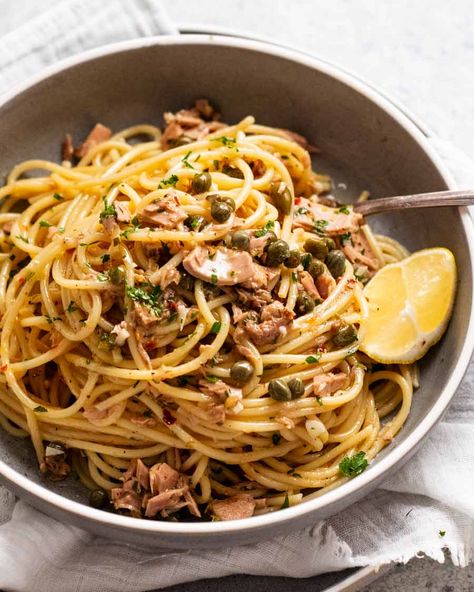 Fresh Tuna Pasta Recipes, Tuna Artichoke Pasta, Flaked Tuna Recipes, Canned Tuna Pasta Recipes, Nagi Recipe Tin Eats, Albacore Tuna Recipes Canned, Pasta With Tuna Recipe, Recipe Tin Eats Recipes, Tinned Fish Recipes