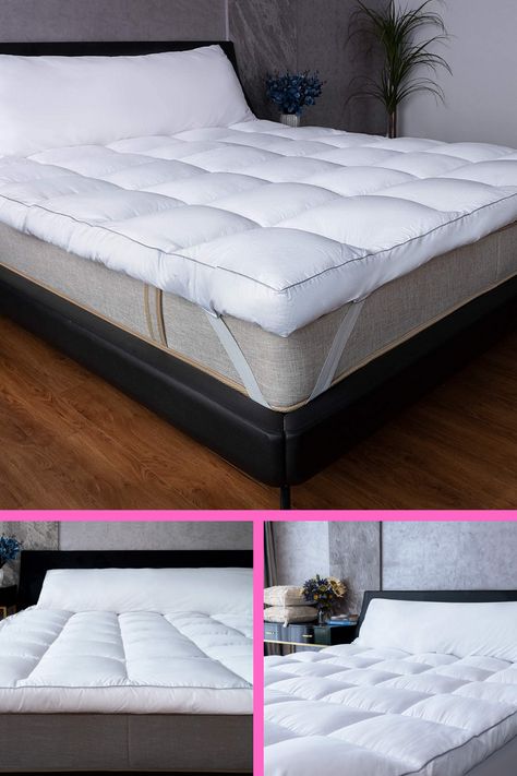 Cooling Plush Pillow Top Mattress Pad Diy Pillow Top Mattress Pad, Pillow Top Mattress Pad, Diy Mattress, Studio Condo, Pillow Ideas, Makeover Bedroom, Pillow Mattress, Pillow Top Mattress, Cleaning Storage