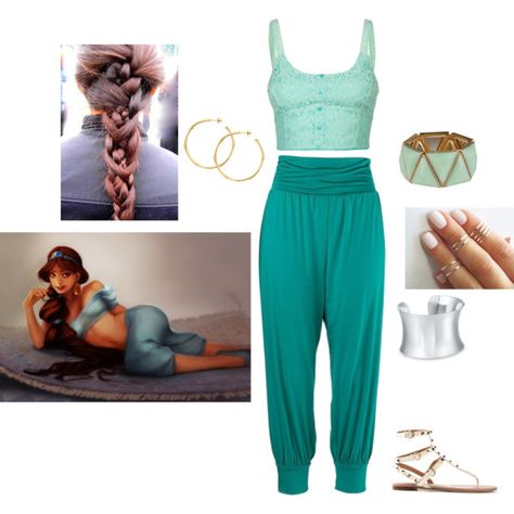 Princess Jasmine inspired Diy Jasmine Costume, Jasmine Costume Diy, Princess Jasmine Costume Diy, Jasmine Costume Women, Jasmine Diy, Genie Costume, Princess Jasmine Birthday Party, Princess Jasmine Birthday, Princess Jasmine Costume