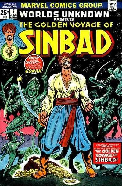 Golden Voyage Of Sinbad, Sinbad The Sailor, Marvel Comics Covers, Fantasy Writer, Classic Comic Books, Old Comics, Fantasy Comics, Marvel Comic Books, Classic Comics