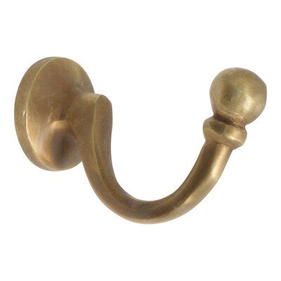 Our Brass Curve screw-in hook is made with high-quality solid Brass and features a 1" screw for simple and secure installation. Since brass is naturally rust and corrosion-resistant, this hook is great for indoor and outdoor uses. Our customers love these brass hooks for hanging string lights, wall art, keys, wind chimes, jewellery, pot holders - the list goes on! The rounded knob and detailing give it a refined and traditional look while the flared base of this hook provides stability and stren Antique Brass Hooks, Vertical Key Holder, Brass Towel Hooks, String Lights Wall, Jewelry Pot, Mudroom Garage, Brass Wall Hooks, French Mediterranean, Bathroom Beautiful