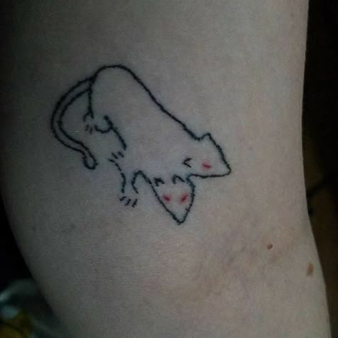 Rat Tattoo, Stick Poke Tattoo, Cute Tats, Stick N Poke Tattoo, Poke Tattoo, Aesthetic Tattoo, Tattoo Flash Art, Dream Tattoos, Little Tattoos