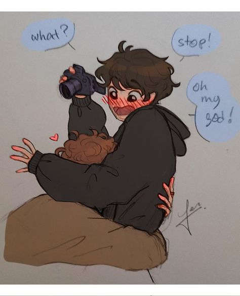 dnf fanart by @/ferni_art Dnf Fanart, Dream And Georgenotfound Fanart Ship, Whimsical Art Journal, Behind The Camera, Ship Drawing, Dream Artwork, Lgbt Art, What Really Happened, I Have No Friends