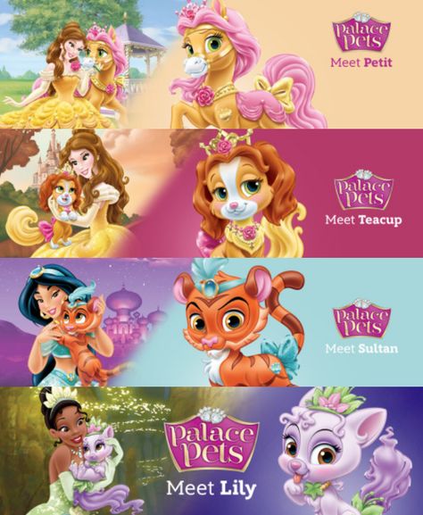 Disney Princesses And Their Pets, Disney Princess Pets, Disney Palace, Princess Pet, Disney Princess Palace Pets, Disney Sidekicks, Princess Palace Pets, Disney Princess Babies, Disney Cuties