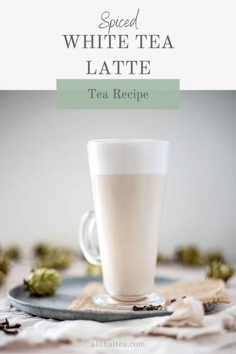 White Tea Latte White Tea Recipe, Eggnog Chai Tea Latte, Chi Tea Latte Recipe, Vanilla Chai Tea Latte Recipe, Iced Vanilla Chai Tea Latte Recipe, Vegan Chai Tea Latte, Coconut Tea, Blender Drinks, Tea Latte Recipe