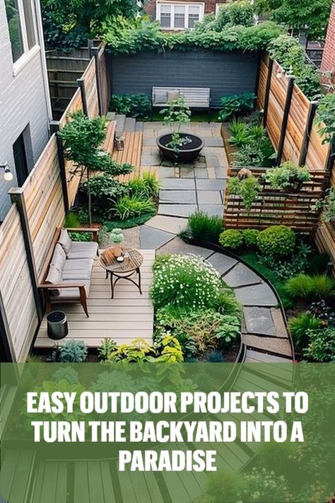 Easy Outdoor Projects, Lighting Your Garden, Wooden Pathway, Shrubs For Privacy, Tall Shrubs, Build A Frame, Stone Walkway, Diy Posts, Backyard Paradise