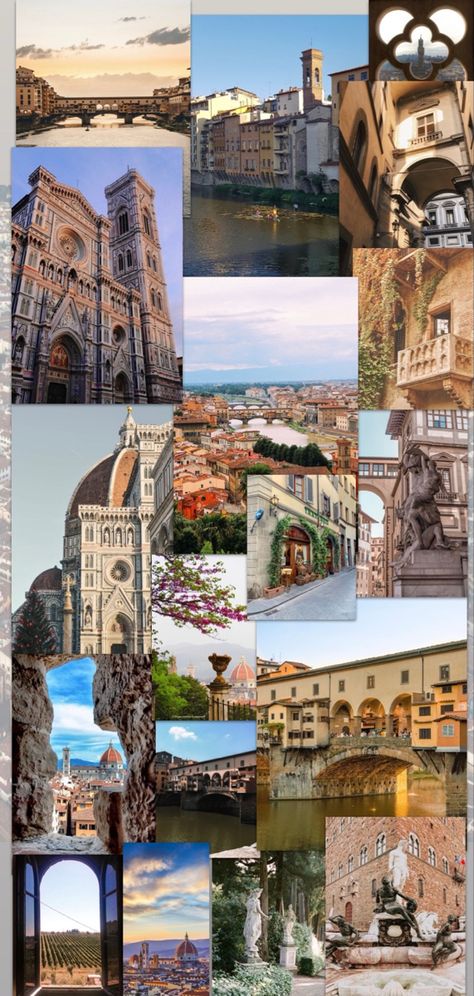 Florence Aesthetic Wallpaper, Insta Backgrounds, Wallpaper Aesthetic Collage, Aesthetic Wallpaper Collage, Wallpaper Collage, Italy Aesthetic, Dream City, Ig Stories, Aesthetic Collage