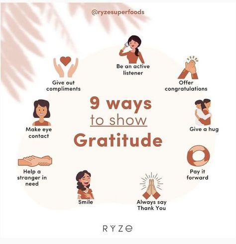 Ways To Show Gratitude, Give A Hug, Gratitude Daily, Feeling Calm, Show Gratitude, Showing Gratitude, Unique Words Definitions, Mental And Physical Health, Mushroom Coffee