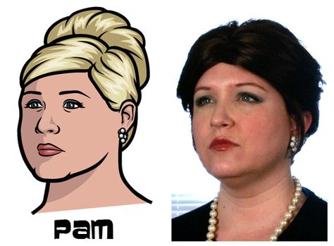 Candi McElhannon - Archer Wiki Archer Pam, Archer Show, Archer Tv Show, Chris Parnell, Archer Characters, The Archer, Real Model, Executive Producer, The Cast