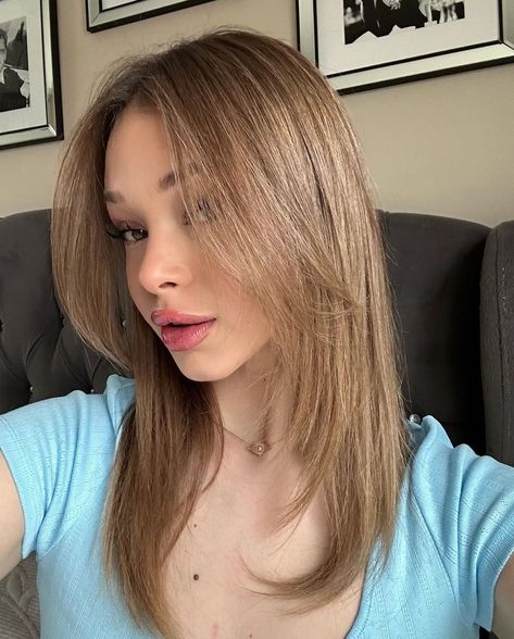 girl icon Face Framing Hair, Haircuts For Medium Length Hair, Straight Hair Cuts, Hair Inspiration Long, Fine Straight Hair, Kadeřnické Trendy, Layered Haircuts For Medium Hair, Hairstyles For Layered Hair, Haircuts For Medium Hair