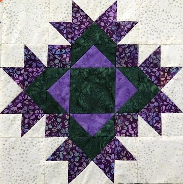 Stash-Bustin’ Scrappy Sampler – Block 1 – Ms P Designs USA Scottish Thistle Quilt Block Pattern, Thistle Quilt Block, Thistle Quilt Pattern, Thistle Quilt, Rag Bag, Charm Square Quilt, Quilts Blocks, Block Quilts, Quilting Blocks