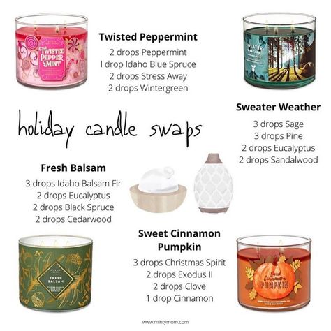 Simmer Scents, Essential Oil Candle Recipes, Candle Blends, Essential Oil Combinations, Diy Scent, Candle Scents, Candle Smells, Essential Oils Guide, Bath Body Works Candles