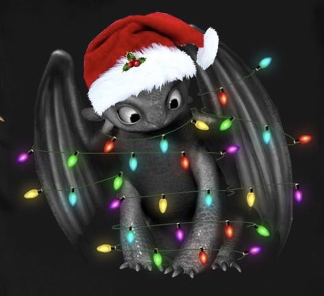 Christmas Toothless Wallpaper, How To Train Your Dragon Christmas, Christmas Toothless, Httyd Christmas, Toothless Christmas, Toothless Wallpaper, Httyd Fanart, Cute Toothless, Christmas Widgets