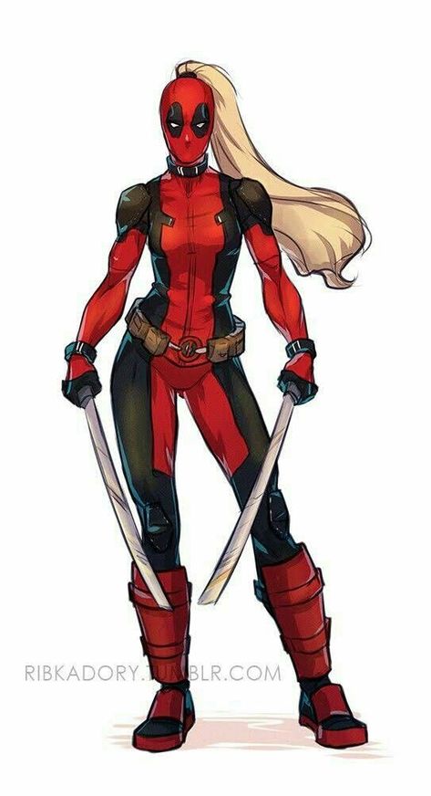 Deadpool Genderbend, Fem Deadpool, Girl Deadpool, Deadpool Cosplay, Lady Deadpool, Deadpool Art, Deadpool Comic, Maximum Effort, Dead Pool