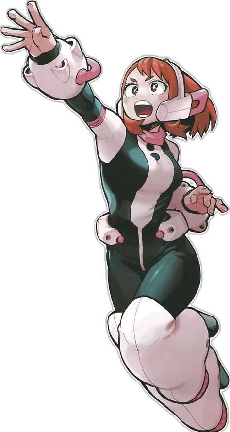 Ochako Official Art, Ochako Uraraka Official Art, Uraraka Official Art, Horikoshi Art, Uraraka Cosplay, Tatsumaki One Punch Man, Ochaco Uraraka, Ochako Uraraka, Hero Costumes