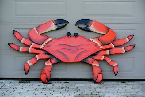 Seafood Restaurant 96x48" Red Crab sign. Crab Shack Wooden 3D sign. Restaurant decor sign. Custom seafood sign. Juicy Seafood, Seafood Sign, Beach Creatures, Crab Sign, Judy Moody, Beach Birds, Sign Restaurant, Restaurant Outdoor, Blue Crabs