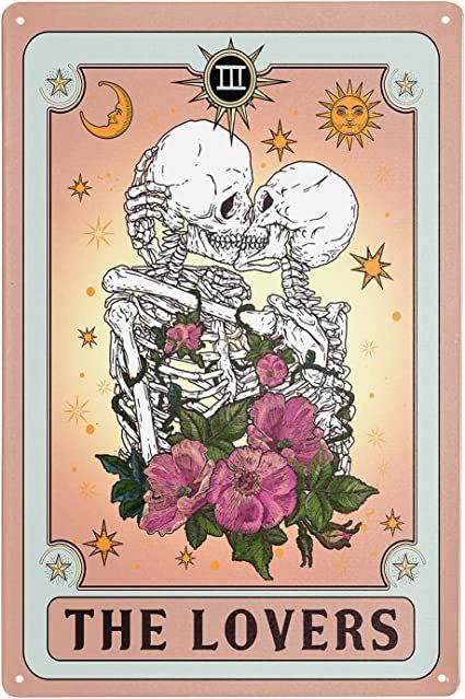 Lovers Tarot Card, Diy Skulls, The Lovers Tarot Card, The Lovers Tarot, Tarot Cards Art, Art Carte, Love Tarot, Gems Art, Hur Man Målar