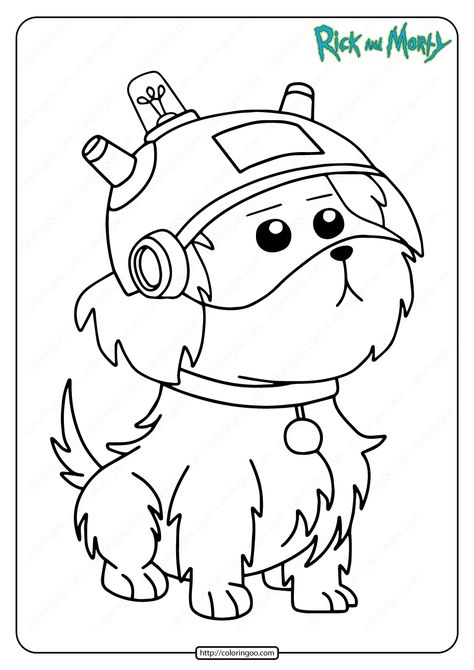 Snuffles, (who changed his name to Snowball and back again) was Morty‘s pet dog featured in the episode Lawnmower Dog. #free #printable #snuffles #showball #rickandmorty #coloring #coloringpage #pdf Snuffles Rick And Morty, Rick And Morty Dog, Rick And Morty Coloring Pages, Rick And Morty Coloring, Rick And Morty Snowball, Painting Pages, Rick And Morty Tattoo, Junk Metal Art, Rick And Morty Drawing