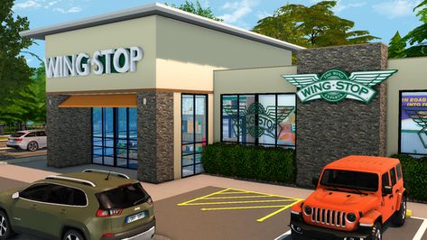 Sims 4 Lot Cc Download, Sims 4 Fast Food Restaurant, Sims 4 Awning Cc, Sims 4 Restaurant, Relationship Paragraphs, The Sims 4 Lots, Sims Builds, Building Layout, The Sims 4 Packs