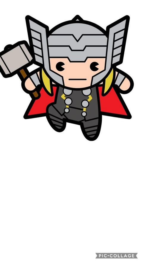 Thor Gift Ideas, Thor Easy Drawing, Thor Cartoon Drawing, Thor Cartoon, Thor Drawing, Superhero Template, Superhero Classroom Decorations, Avengers Birthday Party Decorations, Marvel Cute