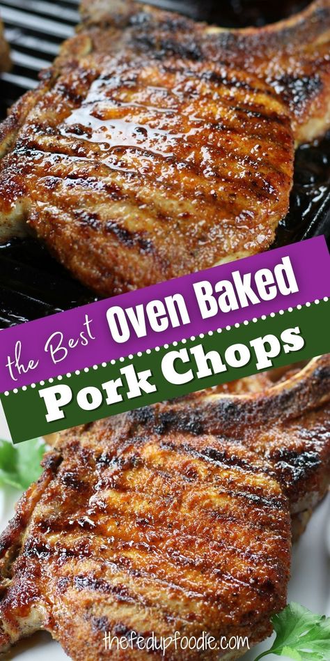 Juicy, tender and delicious pork chops in the oven. Very easy to make dinner idea. #PorkChopRecipes #PorkChops #PorkRecipes #PorkChopInTheOven #DinnerIdeasWithPorkChops #SimplePorkChopsRecipes #EasyPorkChopRecipesInOven Oven Pork Chop Recipes, Pork Chop Sauce, Baked Boneless Pork Chops, Pork Steak Recipe, Baked Pork Chops Oven, Easy Pork Chops, Easy Pork Chop Recipes, Pork Chop Recipes Baked, Pork Chop Dinner