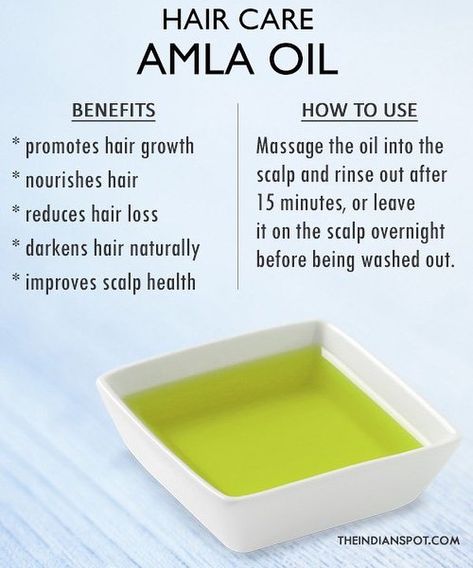 Amla oil hair care - Amla oil acts as a natural conditioner, reduces hair loss and graying, and encourages strong and healthy hair growth.… Darken Hair Naturally, Olive Oil For Hair, How To Darken Hair, Olive Oil Hair, Amla Oil, Hair Care Remedies, Hair Oils, Oil For Hair, Hair Masks