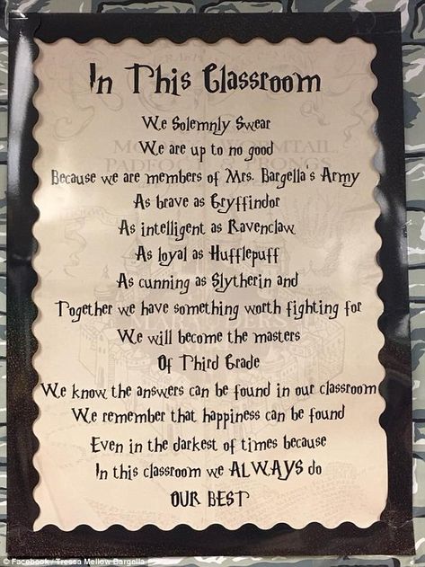 Whimsical Classroom Theme, Harry Potter Classroom Theme High School, Harry Potter Teacher Shirts, Harry Potter Classroom Theme Elementary, Harry Potter Classroom Theme, Harry Potter Classes, Classe Harry Potter, Harry Potter School, Harry Potter Classroom