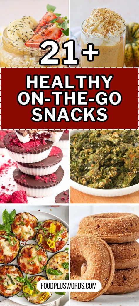 Need a pick-me-up during the day? Swap sugary snacks for guilt-free goodness! Try these 25 easy recipes for healthy snacks. They're quick, perfect for busy folks and kids. Say goodbye to junk food and hello to wholesome treats! Energizing Snacks On The Go, Homemade Snacks For Adults, Salty Healthy Snacks, Healthy On The Go Snacks, Baked Plantain Chips, Pumpkin Protein Pancakes, Strawberry Smoothie Bowl, Healthy Crackers, Banana Granola