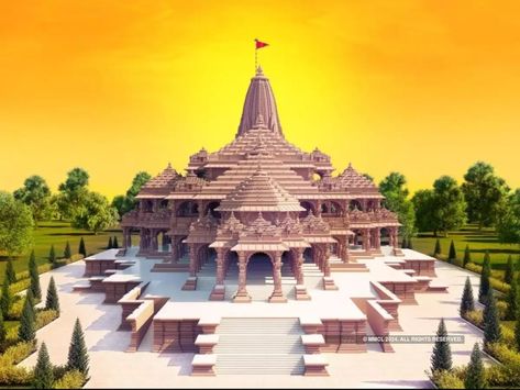 Ram Mandir photos: A look at the proposed model for Ram Janmbhoomi temple in Ayodhya Ram Mandir Images Hd, Shri Ram Wallpaper, Jay Shri Ram, Ram Wallpaper, Rama Image, Lord Rama Images, Mandir Design, Jay Shree Ram, Bhakti Yoga