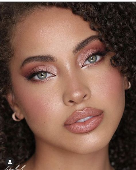 Pink Eye Makeup Black Women, Maquillage On Fleek, Stunning Makeup, Fancy Makeup, Bridal Makeup Looks, Elegant Makeup, Nude Makeup, Make Beauty, Pink Makeup