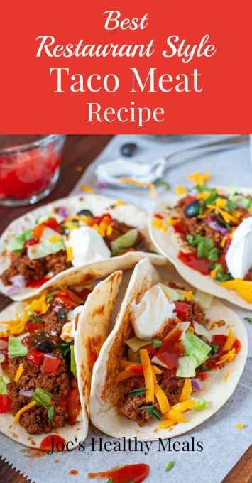 Restaurant Taco Meat, Restaurant Style Taco Meat, Ground Beef Taco Meat, Beef Taco Meat, Taco Meat Recipe, Ground Beef Taco, Taco Meat Recipes, Beef And Pork, Easy Ground Beef