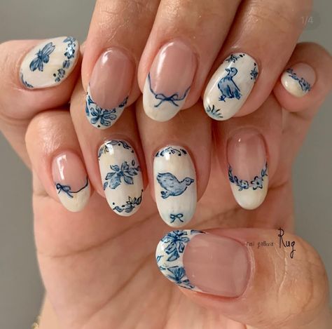 Milky Nails, Hello Nails, Summery Nails, Her Nails, March 25, Funky Nails, Pretty Acrylic Nails, Floral Nails, Chic Nails