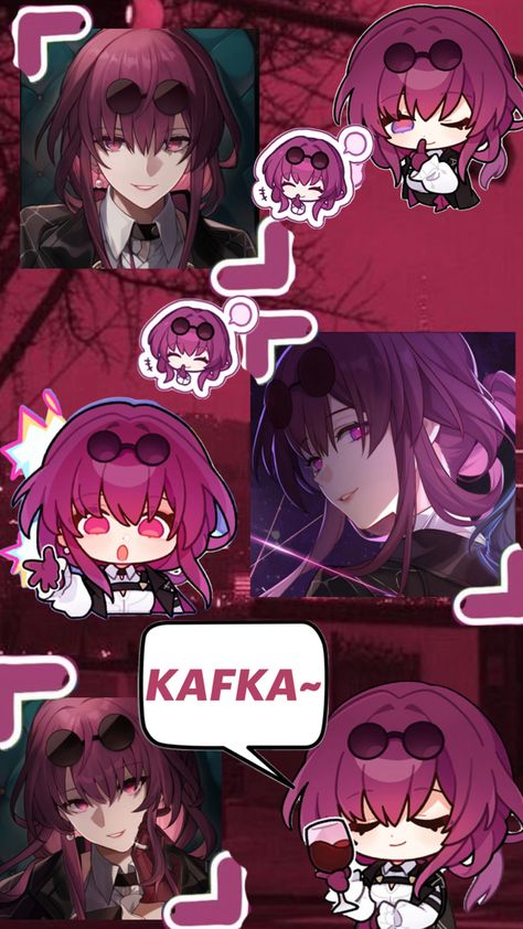 #Kafka #HonkaiStarRail 🩷💜🖤 Kafka Wallpaper, Honkai Star Rail Wallpaper, Star Rail Wallpaper, Kafka Honkai Star Rail, Kafka Honkai, Character Wallpaper, Honkai Star Rail, Star Rail, Anime Drawings