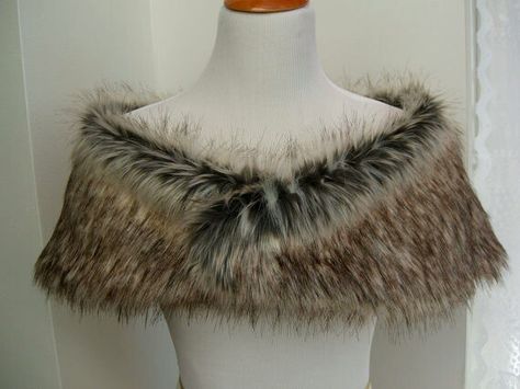 . Brown Wolf, Fur Stole Wedding, Faux Fur Wedding, Winter Bridesmaids, Faux Fur Shrug, Fur Shrug, Faux Fur Shawl, Winter Wedding Guests, Wedding Fur