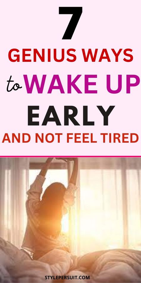 Want to learn how to wake up at 5am daily? But if you feel lazy starting your day early or having a morning routine. Here's the lazy girls' guide to wake up early at 5am everyday and becoming a morning person, even if you're lazy. Becoming A Morning Person, How To Stop Coughing, Feeling Lazy, Ways To Wake Up, A Morning Routine, Lazy Morning, Wake Up Early, Sleep Issues, Evening Routine