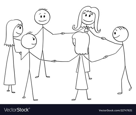 People Holding Each Other, Cartoons Group, Holding Each Other, Stick Drawings, Friends Sketch, Cartoon Drawings Of People, Cartoon Drawings Disney, Easy Cartoon Drawings, Stick Figure Drawing