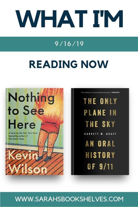 What I'm Reading Now (9/16/19) - These two books could easily be an Alcohol & Advil pairing! The Only Plane in the Sky is nonfiction that will rip your heart out and Nothing to See Here is the perfect recovery book. Both should go on your reading list! #amreading #currentlyreading Plane In The Sky, Recovery Books, Nothing To See Here, Small Victories, Reading Literature, Sports Books, Reading Tracker, Health Books, Book Shelves