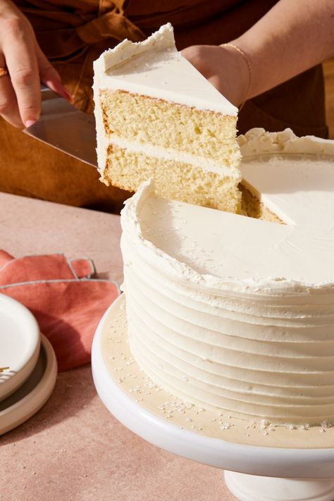 White velvet cake is as soft and silky as its name suggests | King Arthur Baking White Velvet Cake Recipe, White Velvet Cake, King Arthur Recipes, White Velvet Cakes, Velvet Cakes, Cake Classic, Cupcake Supplies, Cake Slices, Velvet Cake Recipes