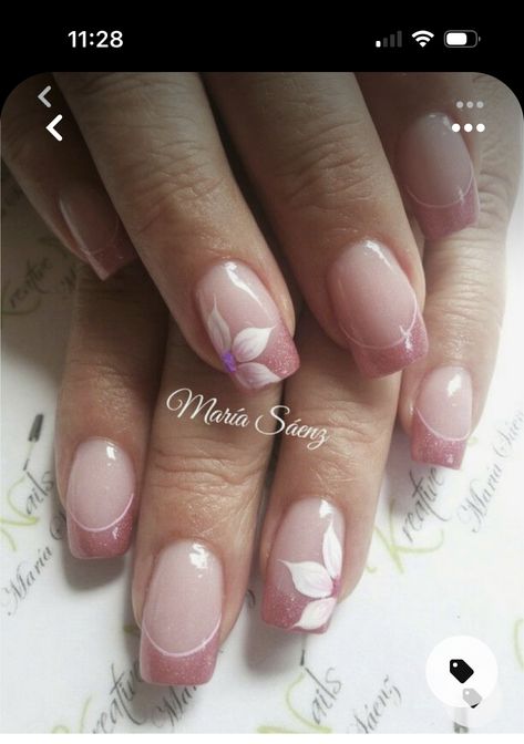 Pink Nails With Dark Pink Tips, French Manicure Designs Square Nails, French Nails Ideas Square, Pink Square Nails Design, French Nail Designs Square, Different French Manicure Ideas, Fancy French Nails, Girls Summer Nails, Fancy French Manicure