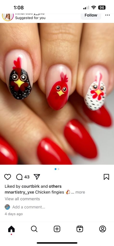 Cardinal Nails, Nail Ideas, Nails