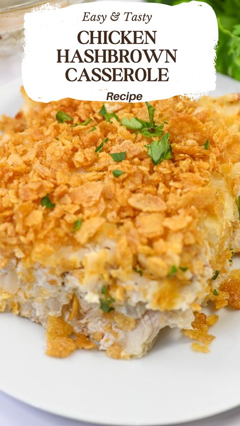 Chicken Hashbrown Casserole Chicken And Hashbrown Casserole Crockpot, Hashbrown Chicken Casserole Recipes, Casserole Recipes Hashbrown, Chicken And Hashbrown Casserole, Dinner Chicken Casserole, Hashbrown Chicken Casserole, Hash Brown Chicken Casserole, Crockpot Hashbrown Casserole, Frozen Hashbrown Recipes