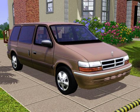 Mod The Sims - 1994 Dodge Caravan Sims 3 Cc Finds, Sims 3 Mods, Dodge Van, Super Sport Cars, The Sims 3, Best Sims, Fresh Prince, Minivan, Wood Trim