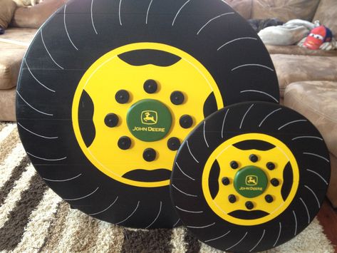 john deere bunk bed tires John Deere Boys Room, John Deere Bed, John Deere Crafts, John Deere Bedroom, John Deere Room, Tractor Room, Tractor Bed, Backboards For Beds, Toddler Loft Beds