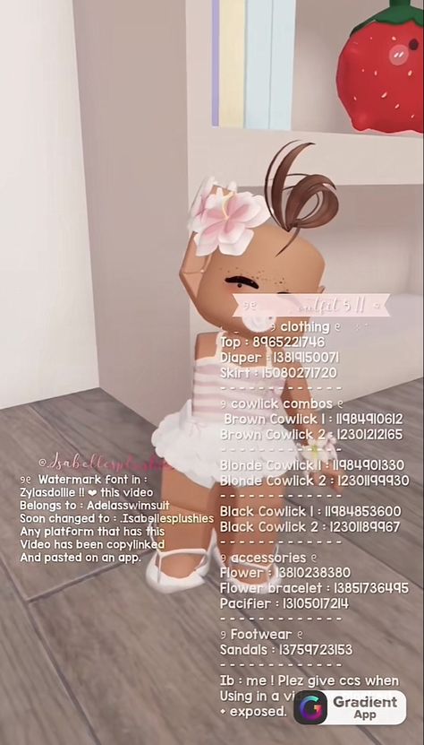 Baby Outfit Codes Bloxburg, Berry Ave Baby Codes, Disney Codes, Baby Decals, Bloxburg Decals Codes Aesthetic, Preppy Decal, Pic Code, Blonde Babies, Wood Art Diy