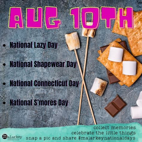 august national days ⋆ malarkey Best Grilled Cheese, Collect Moments, Best Bacon, National Days, Shop With Me, August 10, Amazing Day, National Day, Summer School