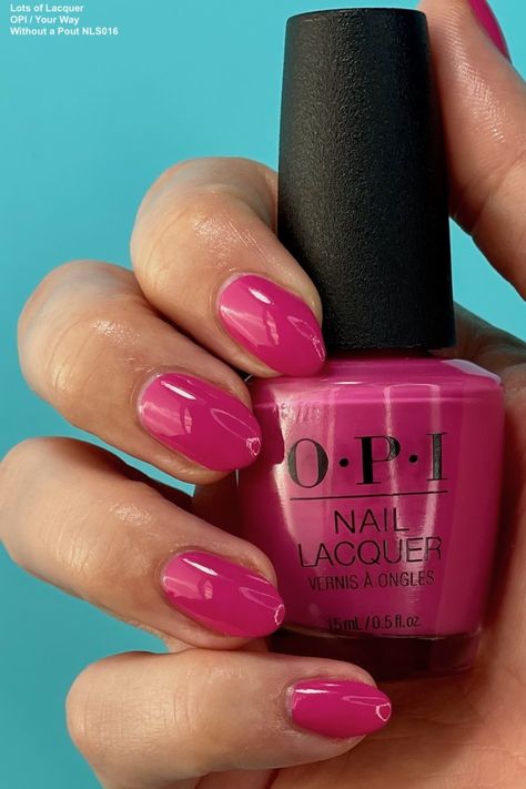 OPI Spring 2024 Your Way Collection Swatches — Lots of Lacquer California Raspberry Opi Gel, Professional Pink Nails, Summer Opi Dip Colors, Opi Magenta Nail Polish, Summer Nail Colors Opi 2024, Opi Strawberry Margarita Gel, Opi Hi Barbie, Opi Fuschia Nail Polish, Opi Pink Flamingo Gel