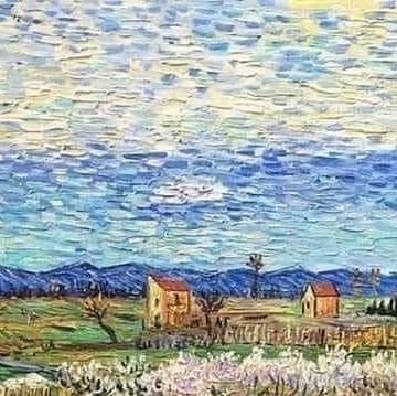 Art Infinitus on Instagram: "Vincent Van Gogh (Dutch, 1853 - 1890)
Peach Trees in Blossom, Arles, 1889
The plain "La Crau" near Arles tree with blooming peach-trees

#vincentvangogh #vangogh #dutch #artinfinitus" Peach Trees, Vincent Van, Light Art, Vincent Van Gogh, Fine Arts, Impressionism, Van Gogh, Colorful Art, Blossom