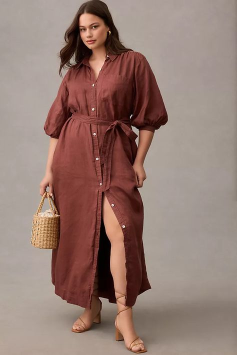 Plus Size Clothes For Women | Anthropologie | Anthropologie Linen Dresses Elegant, Ivory Maxi Dress, Tie Waist Maxi Dress, Tropical Maxi Dress, Cutout Blouse, Linen Shirt Dress, Linen Maxi Dress, Ruffle Hem Dress, Silk Maxi Dress