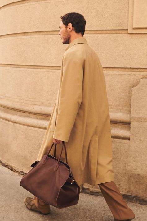 The Row MytheresaMen The Row Street Style, The Row Men, The Row Menswear, The Row Aesthetic, The Row Margaux Bag 10, The Row Everyday Shoulder Bag, The Row Fall 2022, The Row Winter 2022, The Row Bag